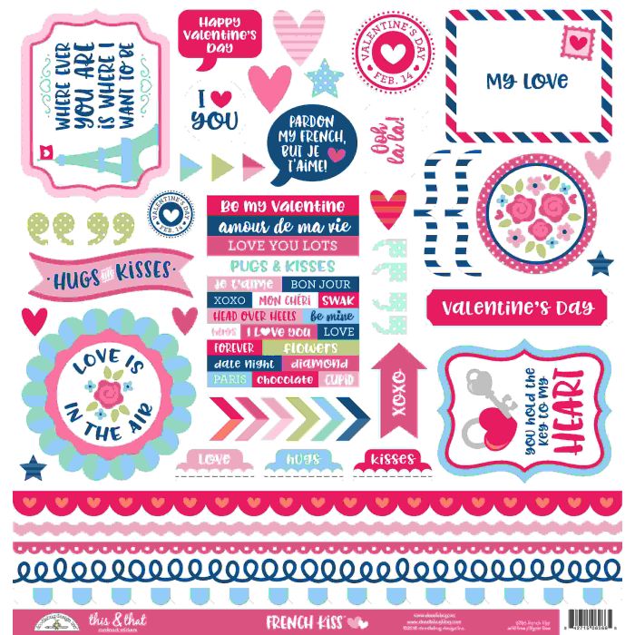 FRENCH KISS 12x12 Collection Kit - Doodlebug Design
