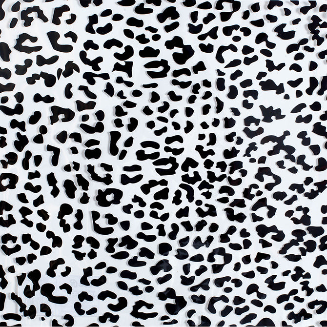 BLACK CHEETAH on ACETATE - 12x12 Sheet - We R Clearly Posh