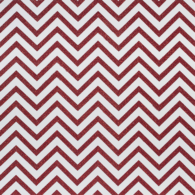 Multi-Colored (cute, red glitter chevron cardstock has 3D effect on a cream background)