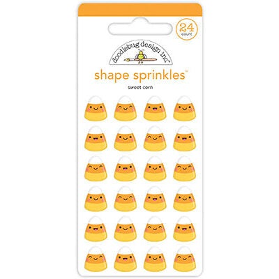 SWEET CORN Shape Sprinkles - Self-Adhesive Enamel Shapes - Doodlebug Design