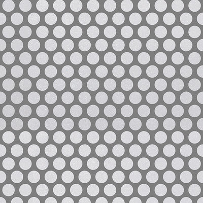 Charcoal Dot 12x12 Pow! Glitter Paper has large, silvery glitter dots on charcoal glitter background - American Crafts