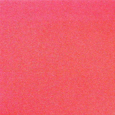 CORAL NEON 12x12 glitter cardstock from American Crafts