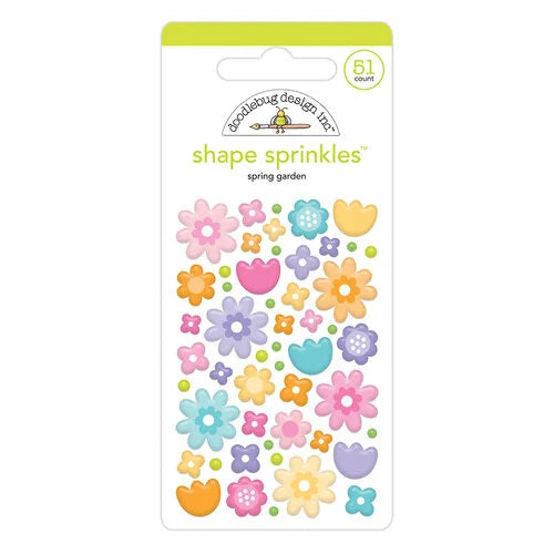  This cute sheet of flower stickers contains 51-dimensional stickers in a variety of rainbow colors.