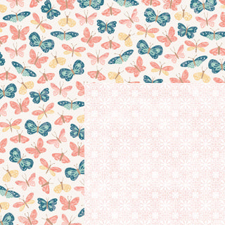 Flutter - 12x12 double-sided paper from BoBunny Early Bird collection