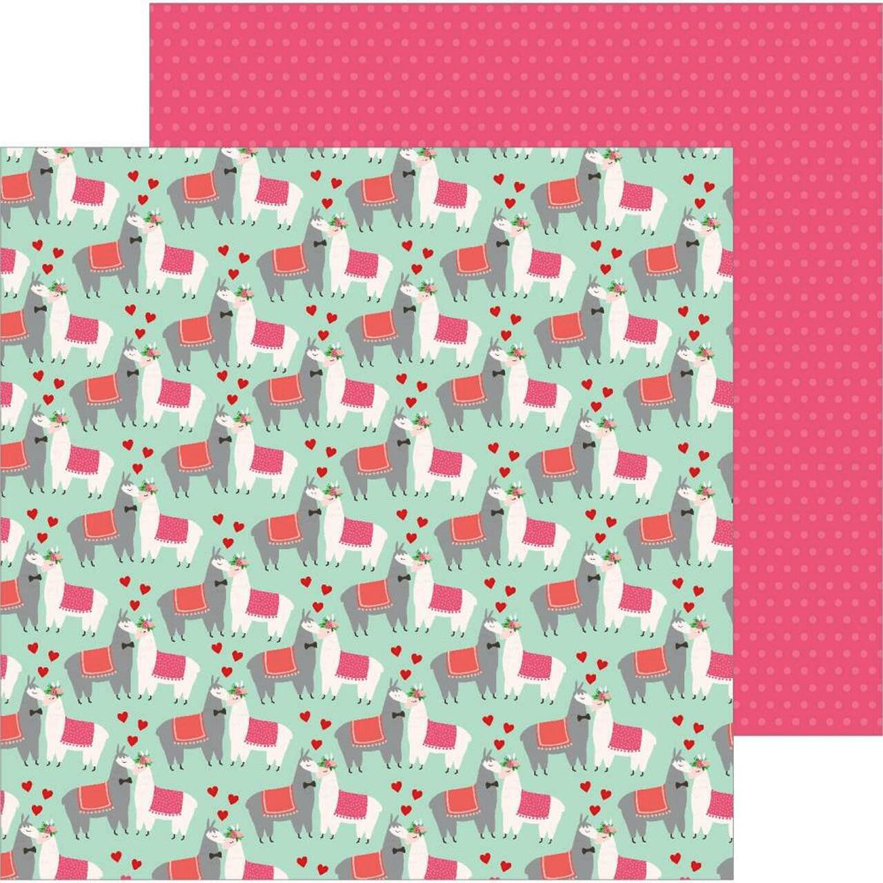 Llama Love - 12x12 double-sided patterned paper by Pebbles