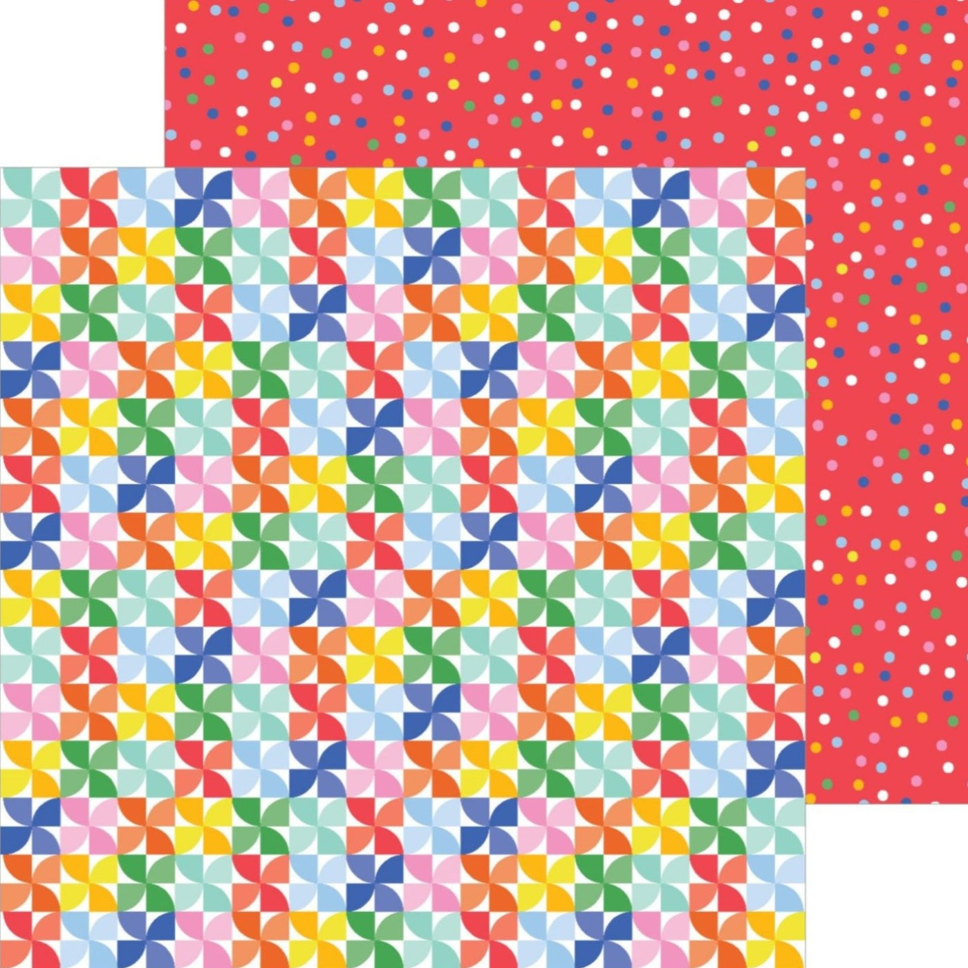 PINWHEELS - 12x12 Double-Sided Patterned Cardstock - Pebbles