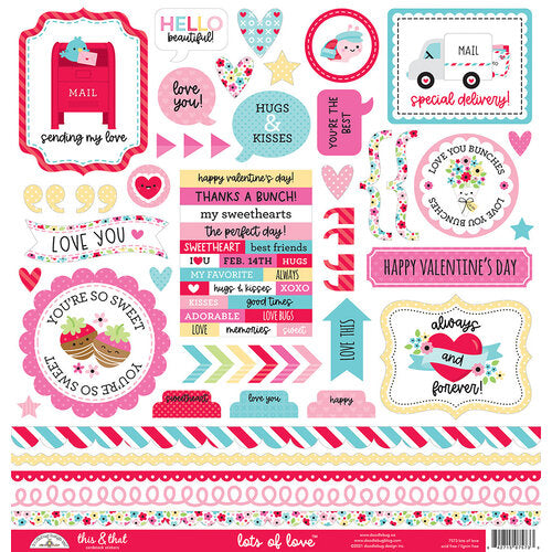 LOTS OF LOVE 12x12 Collection Kit - Doodlebug Design
