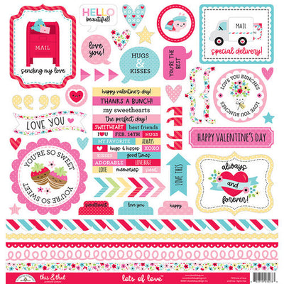 LOTS OF LOVE 12x12 Collection Kit - Doodlebug Design