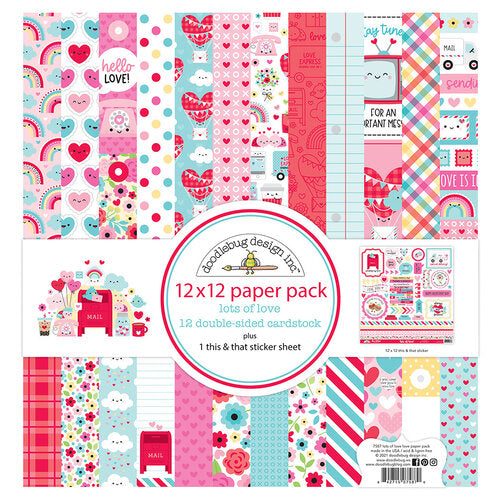 LOTS OF LOVE 12x12 Collection Kit - Doodlebug Design
