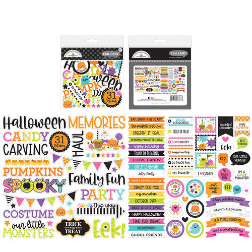 81 die-cut cardstock pieces Monster Madness Collection