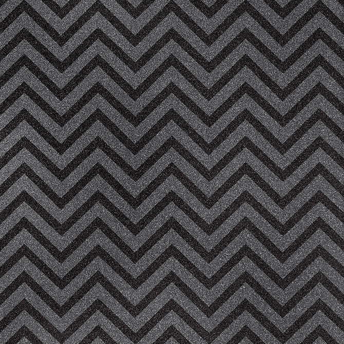 BLACK CHEVRON (sparkly, black glitter chevron on charcoal gray glitter background)