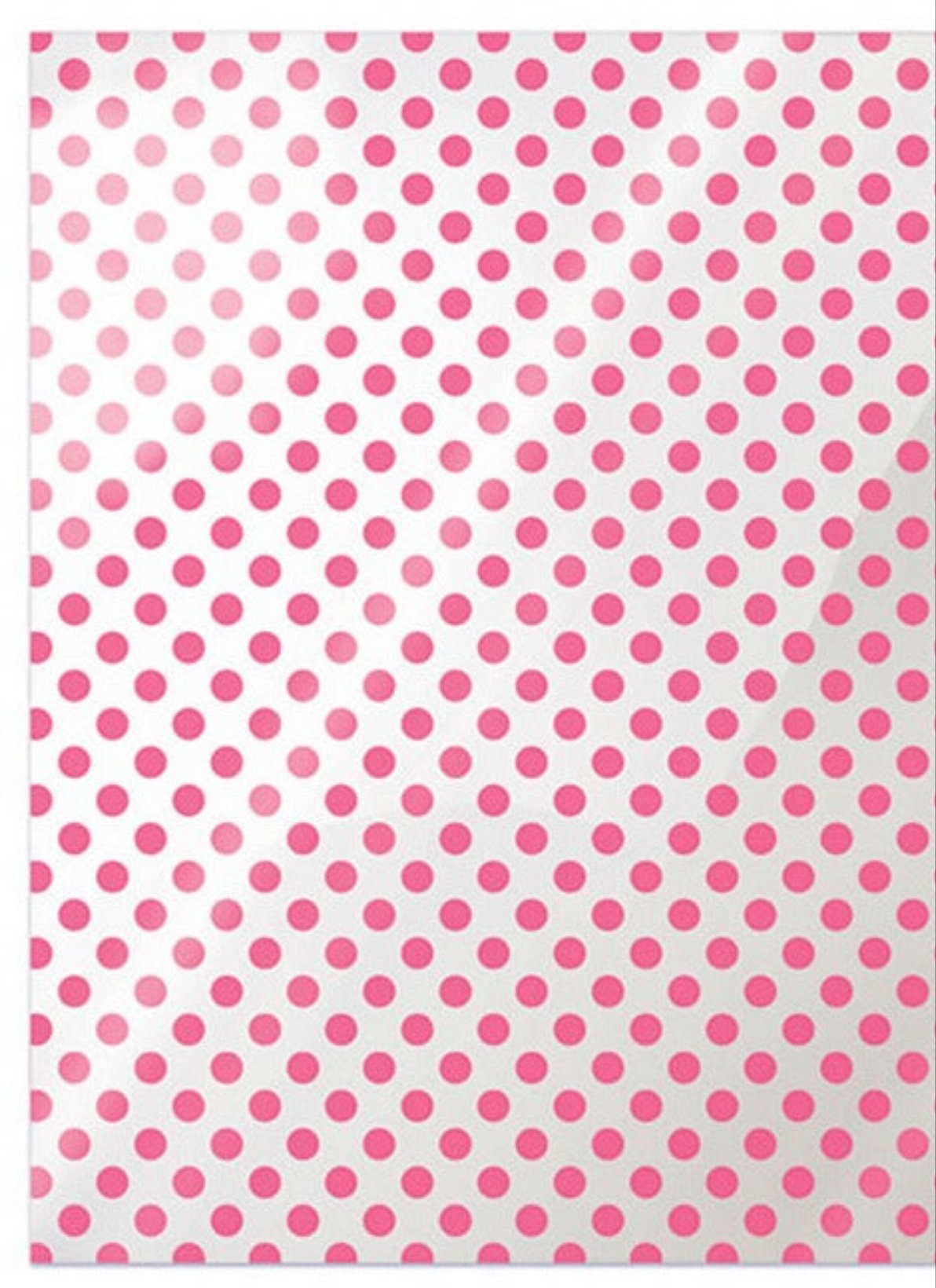 Pink Dot on Clear Acetate (reverse shows light pink dot print)