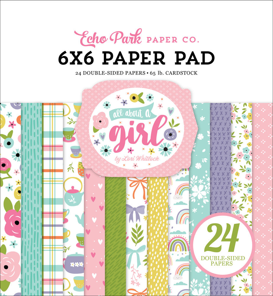 The 6x6 pad features cute designs and colors to celebrate everything, girl! Fun for cards and papercrafts, including 24 double-sided pages.