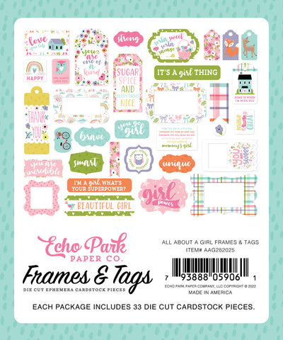 ALL ABOUT A GIRL Frames & Tags - Echo Park