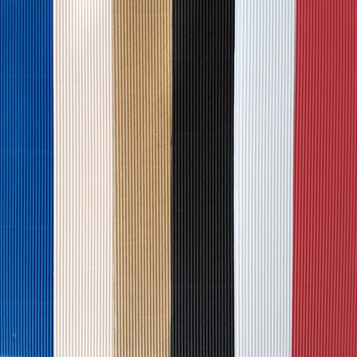 12x12 Corrugated Sheets for paper crafting by DCWV come in six colors