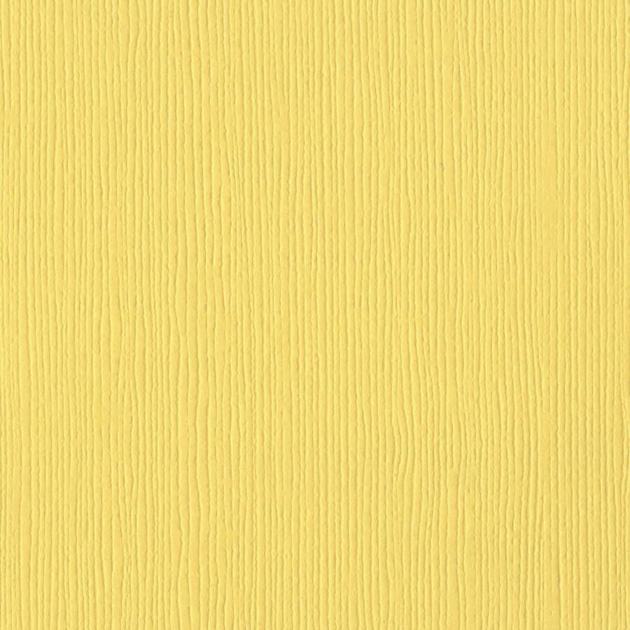 Bazzill Basics AFRICAN DAISY yellow cardstock - 12x12 inch - 80 lb - textured scrapbook paper