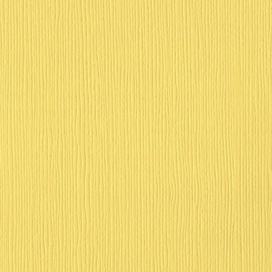 Bazzill Basics AFRICAN DAISY yellow cardstock - 12x12 inch - 80 lb - textured scrapbook paper