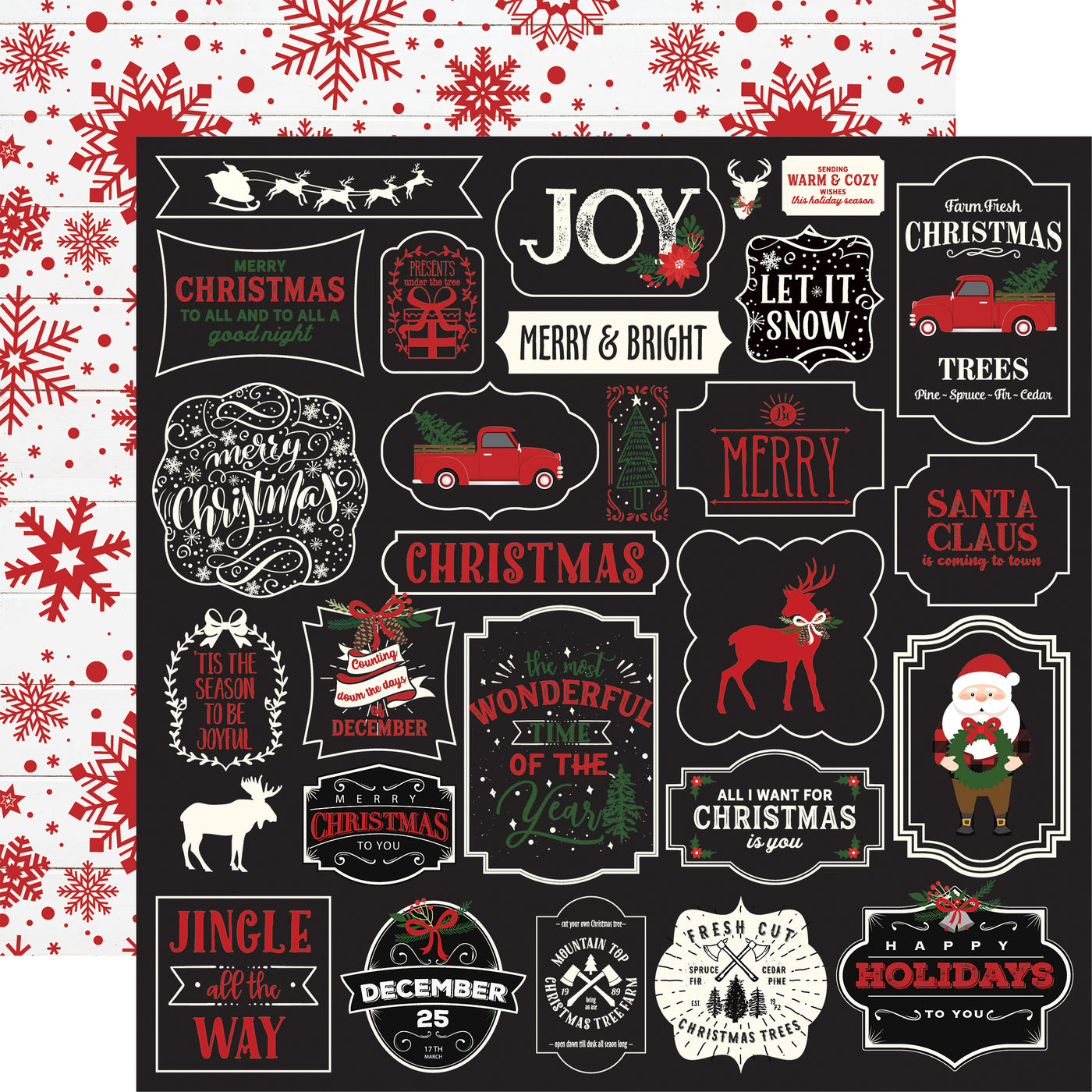 A LUMBERJACK CHRISTMAS 12x12 Collection Kit - Echo Park