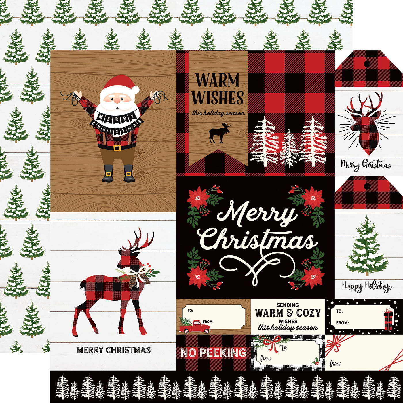 A LUMBERJACK CHRISTMAS 12x12 Collection Kit - Echo Park