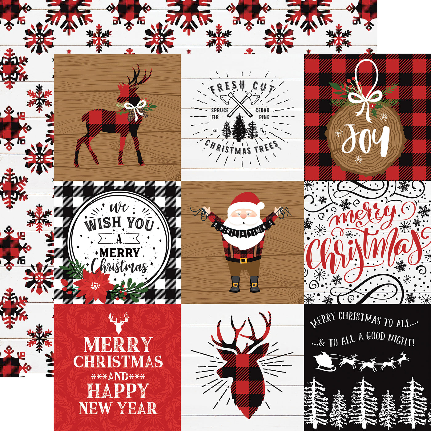 A LUMBERJACK CHRISTMAS 12x12 Collection Kit - Echo Park