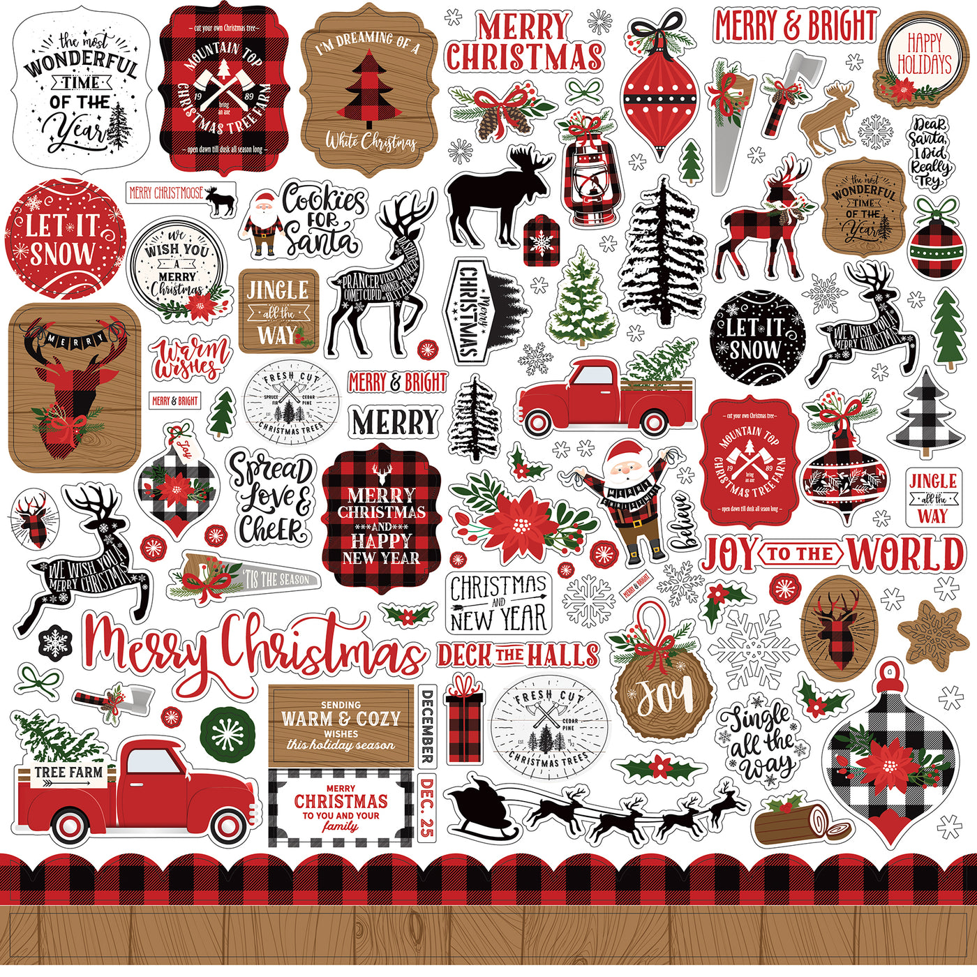 A LUMBERJACK CHRISTMAS 12x12 Collection Kit - Echo Park