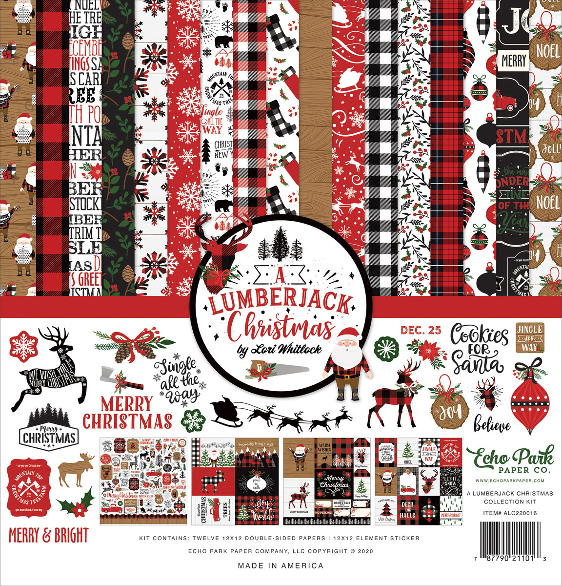 A Lumberjack Christmas - 12x12 collection kit by Echo Park Paper Co.