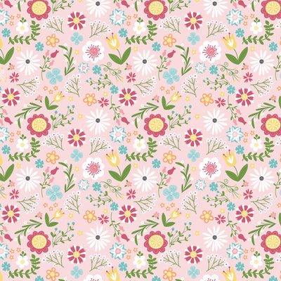 ALL GIRL FLORAL - 12x12 Double-Sided Patterned Paper - Echo Park
