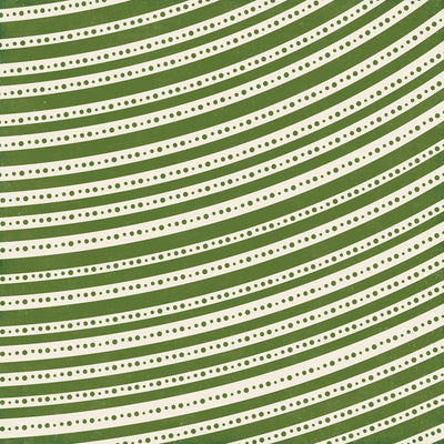  Side B - olive green and off-white curved stripes with dots