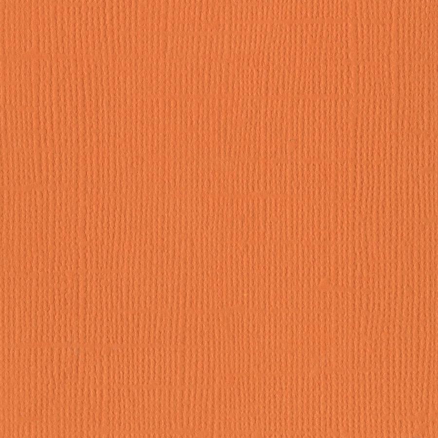 Bazzill Basics APRICOT orange - 12x12 inch - 80 lb - textured scrapbook paper