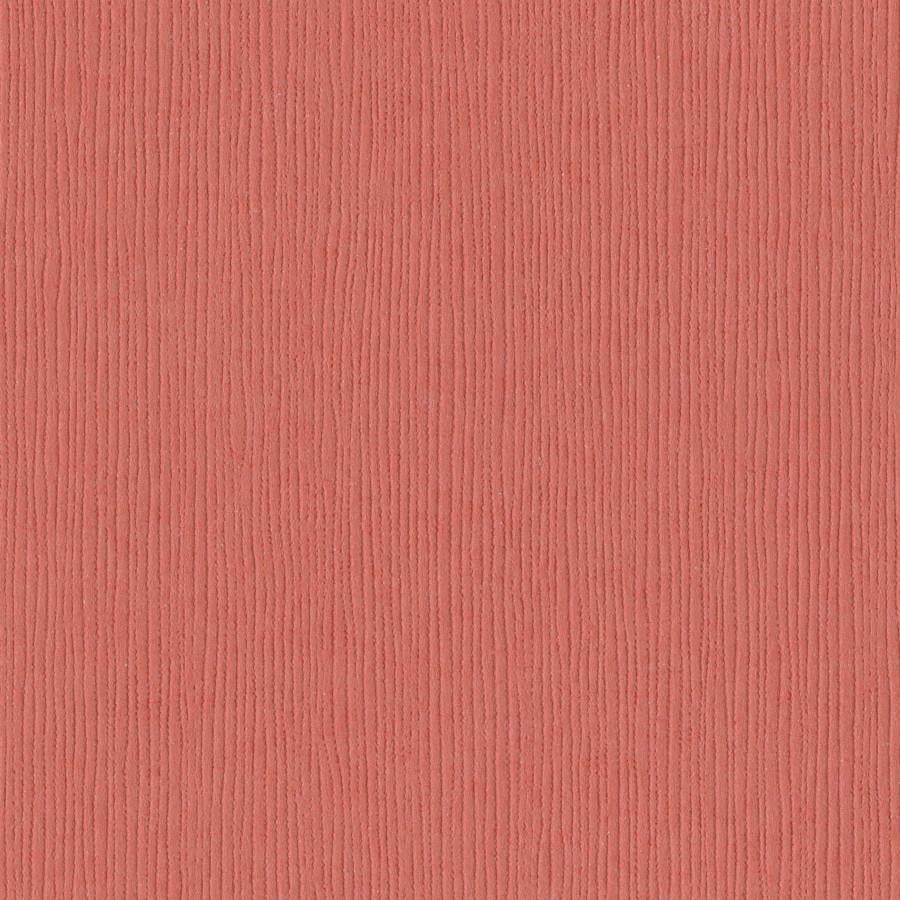 Bazzill Basics ARROYO coral pink cardstock -12x12 inch - 80 lb - textured scrapbook paper