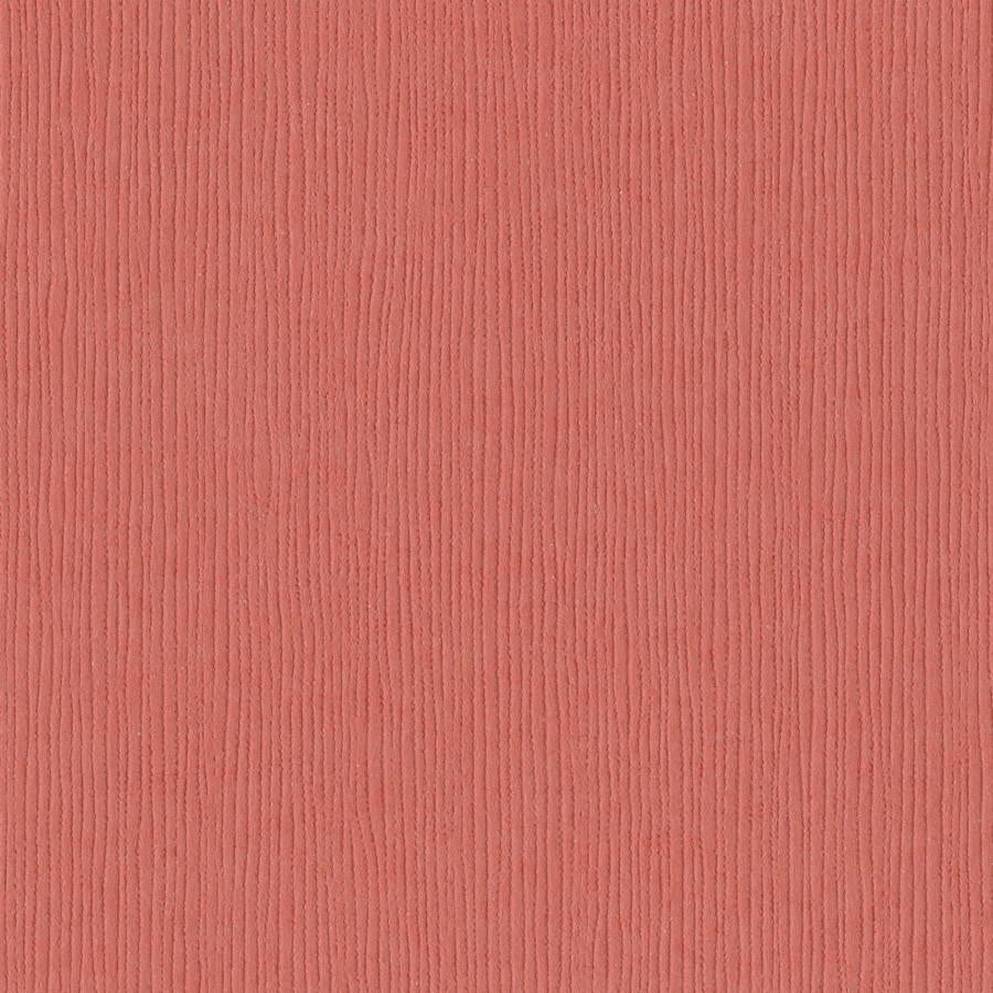Bazzill Basics ARROYO coral pink cardstock -12x12 inch - 80 lb - textured scrapbook paper