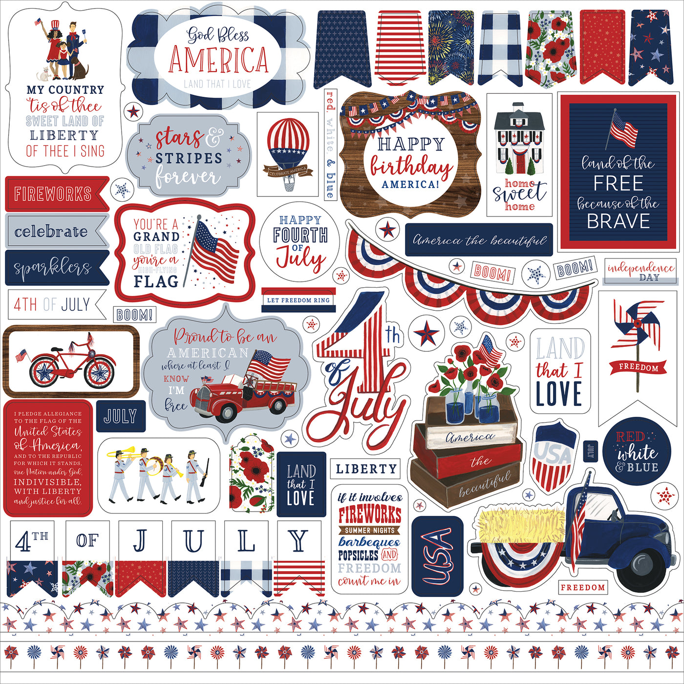 AMERICA THE BEAUTIFUL 12x12 Collection Kit - Echo Park