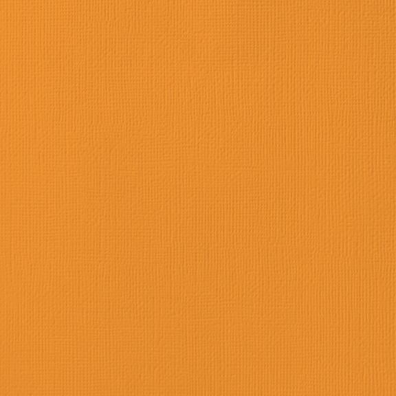 MELON orange cardstock - 12x12 inch - 80 lb - textured scrapbook paper - American Crafts