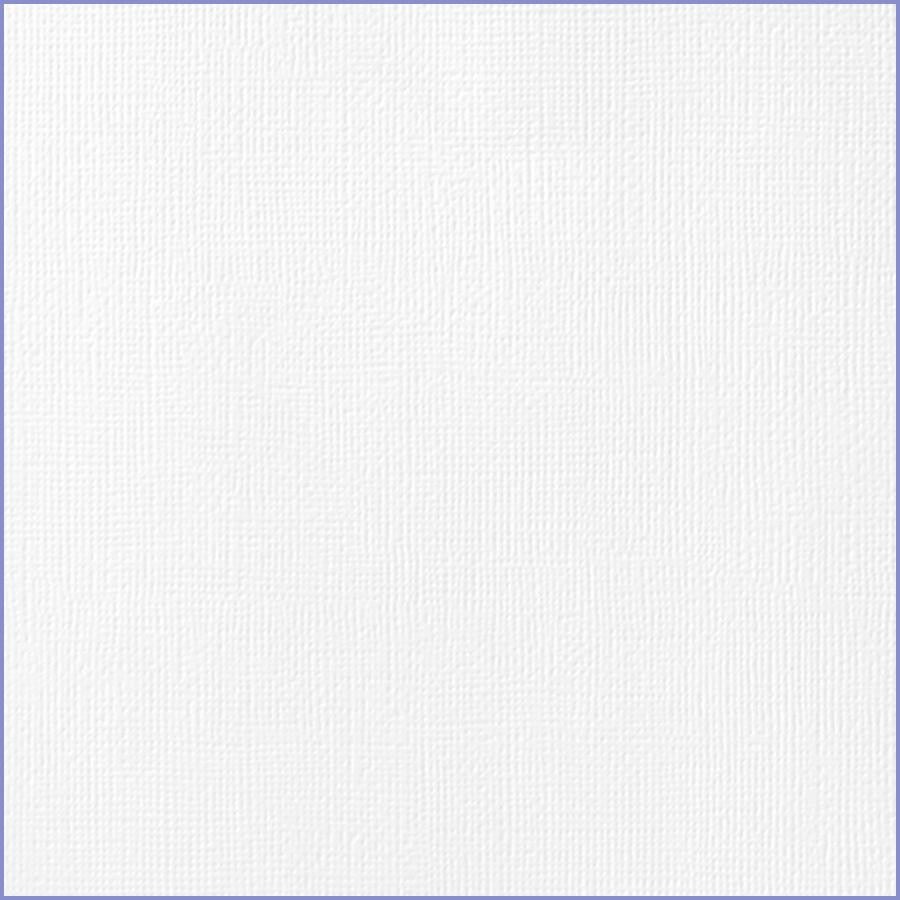 White cardstock - 12x12 inch - 80 lb - textured scrapbook paper - American Crafts