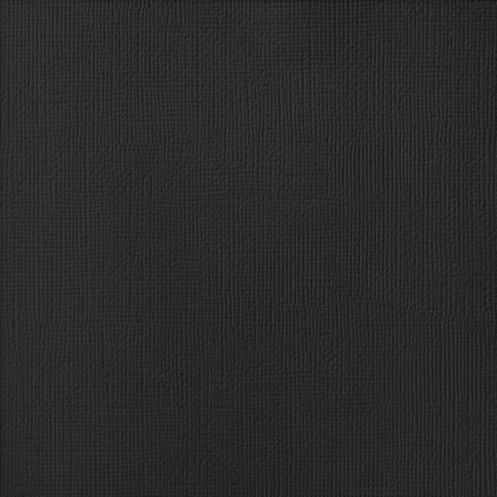 Black Cardstock - 12x12 inch - 80 lb - textured cardstock - American Crafts scrapbook paper