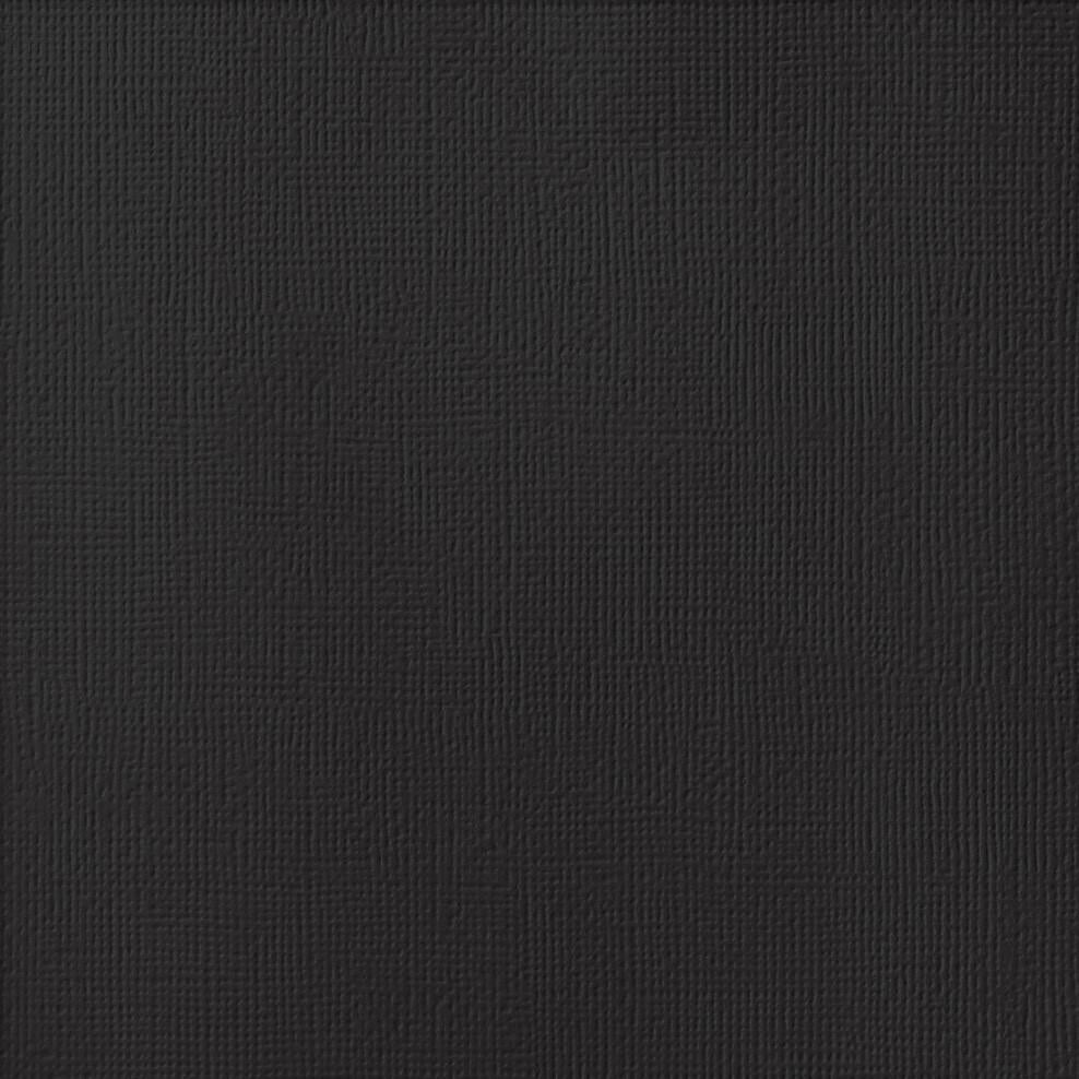 Black Cardstock - 12x12 inch - 80 lb - textured cardstock - American Crafts scrapbook paper