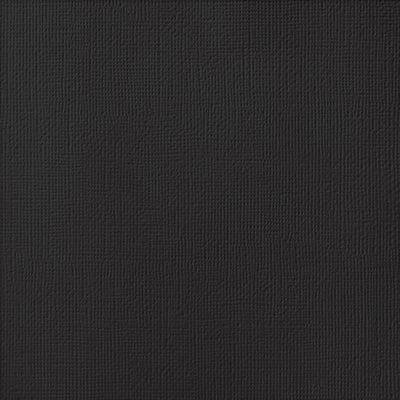 Black Cardstock - 12x12 inch - 80 lb - textured cardstock - American Crafts scrapbook paper