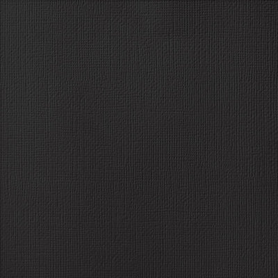 Black Cardstock - 12x12 inch - 80 lb - textured cardstock - American Crafts scrapbook paper