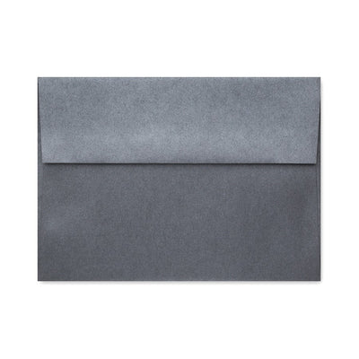 ANTHRACITE Stardream Envelope: A black envelope with a standard square flap and a metallic finish.