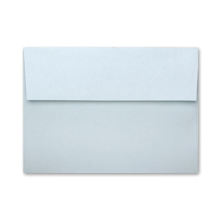 AQUAMARINE Stardream Envelope: A light blue envelope with a standard square flap and a metallic finish.