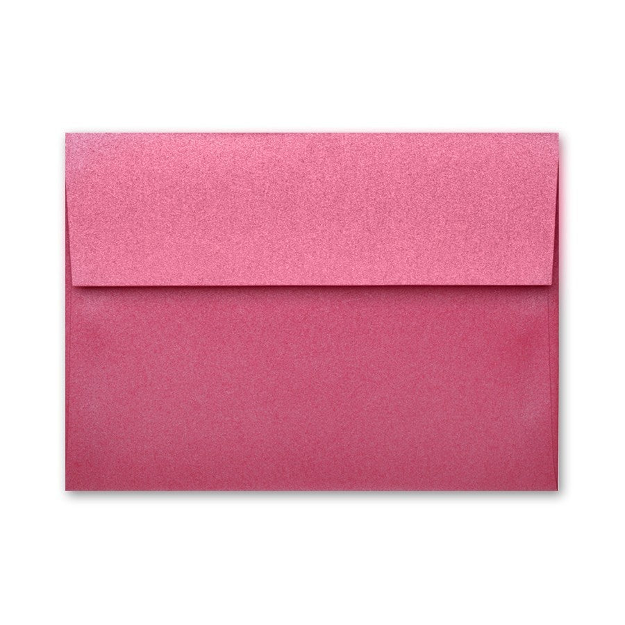 AZALEA Stardream Envelope: A hot pink envelope with a standard square flap and a metallic finish.