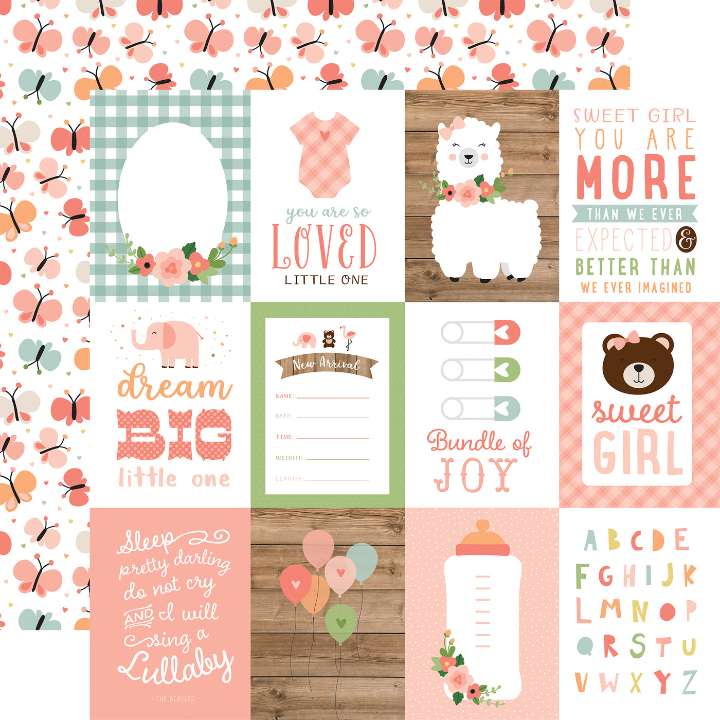BABY GIRL 12x12 Collection Kit - Echo Park