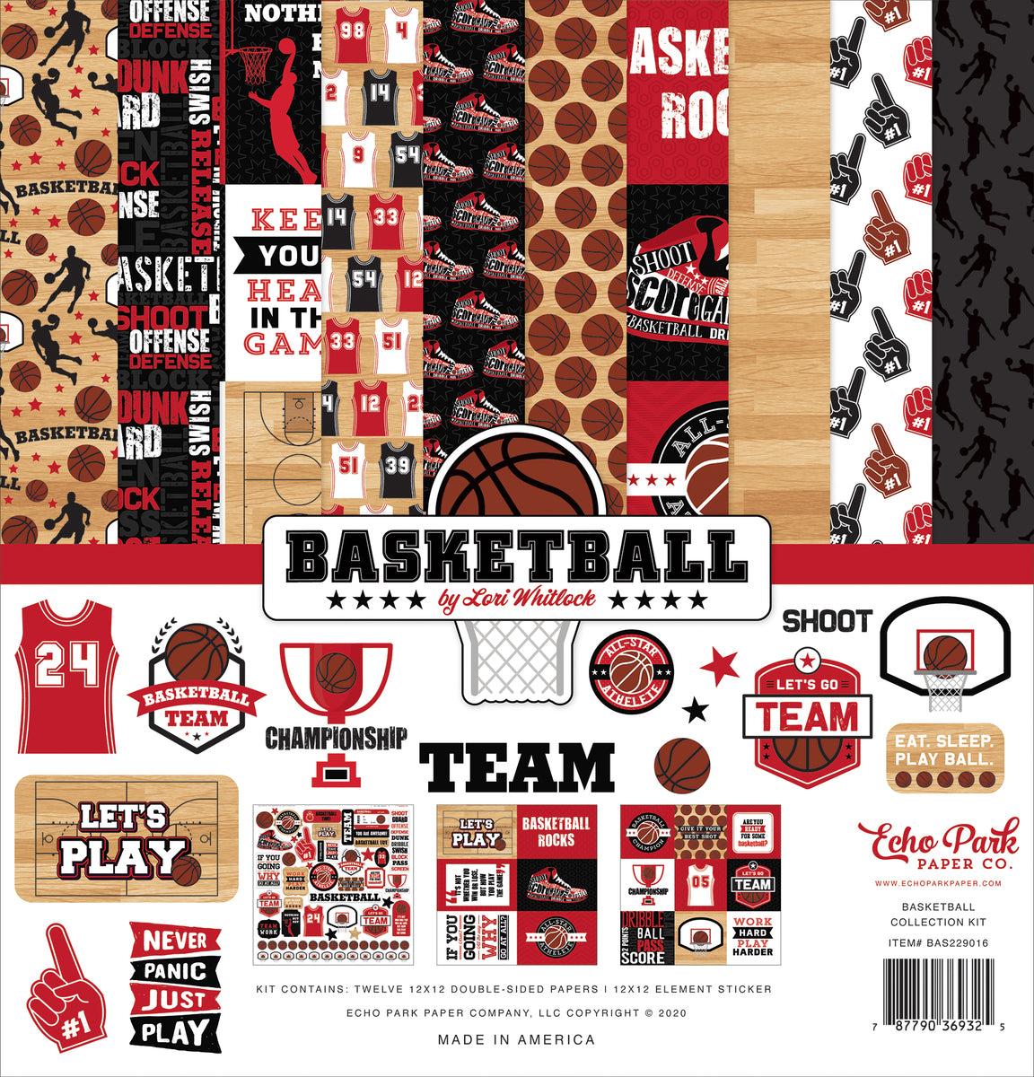 Basketball 12x12 Collection Kit from Echo Park Paper