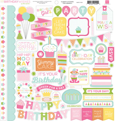 BIRTHDAY WISHES GIRL 12x12 Collection Kit - Echo Park