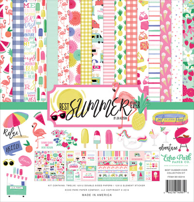 Best Summer Ever - 12x12 collection kit with summer fun theme from Echo Park Paper