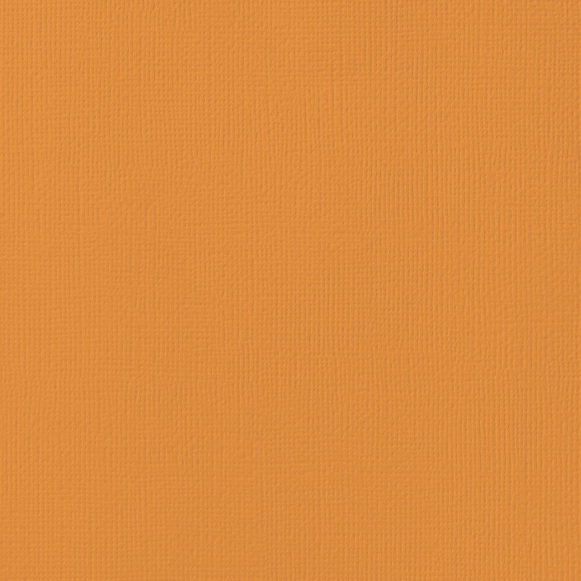 BUTTERSCOTCH orange cardstock -12x12 inch - 80 lb - textured scrapbook paper - American Crafts