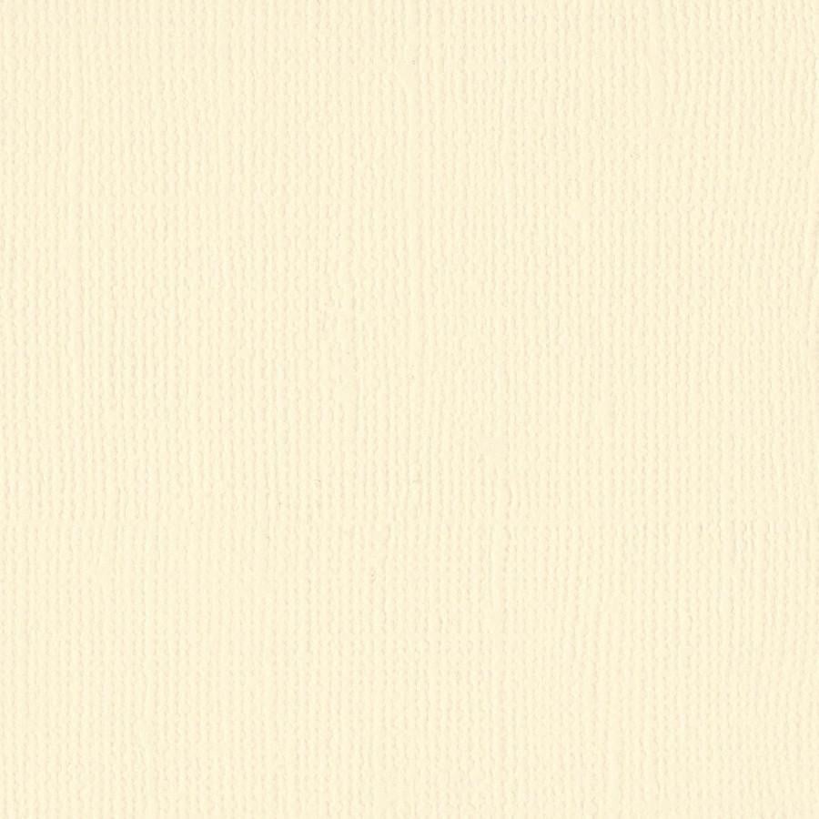Bazzill Basics BUTTER CREAM cardstock - 12x12 inch - 80 lb - textured scrapbook paper