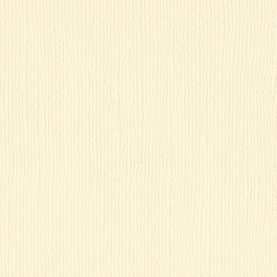 Bazzill Basics BUTTER CREAM cardstock - 12x12 inch - 80 lb - textured scrapbook paper