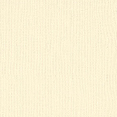 Bazzill Basics BUTTER CREAM cardstock - 12x12 inch - 80 lb - textured scrapbook paper