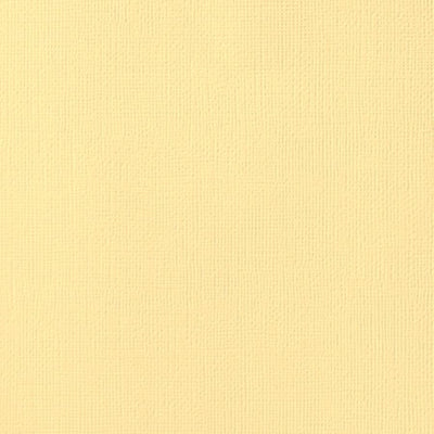 BUTTER yellow cardstock - 12x12 inch - 80 lb - textured scrapbook paper - American Crafts